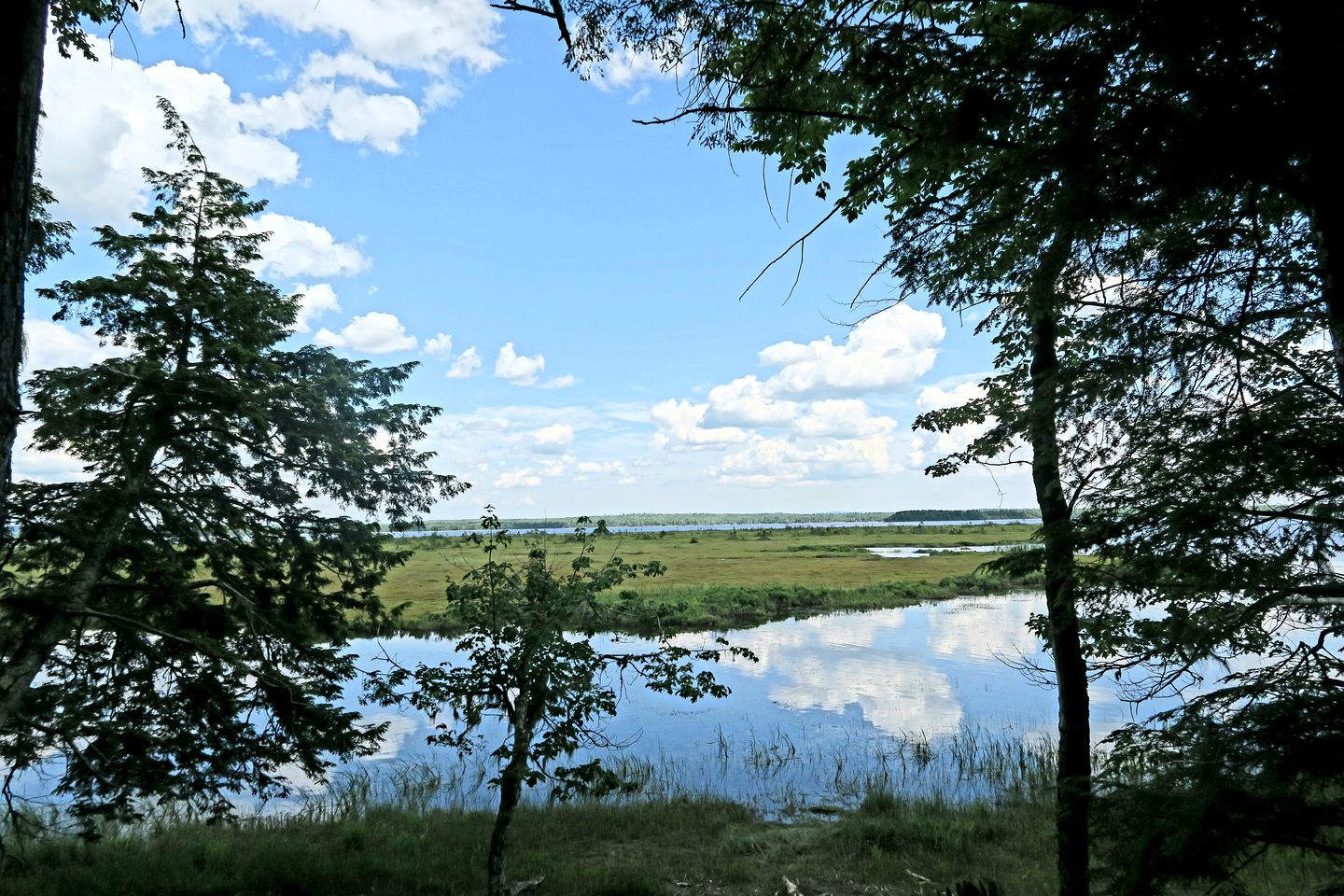 Beautiful Lakefront Safari Tent with Ensuite Bathroom, King Bed, and a Fabulous View, near Acadia National Park in Maine