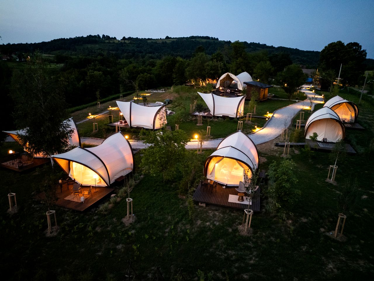 Stunning Unique Accommodation for a Peaceful Glamping Escape at a Gorgeous Retreat Resort near Slunj, Croatia