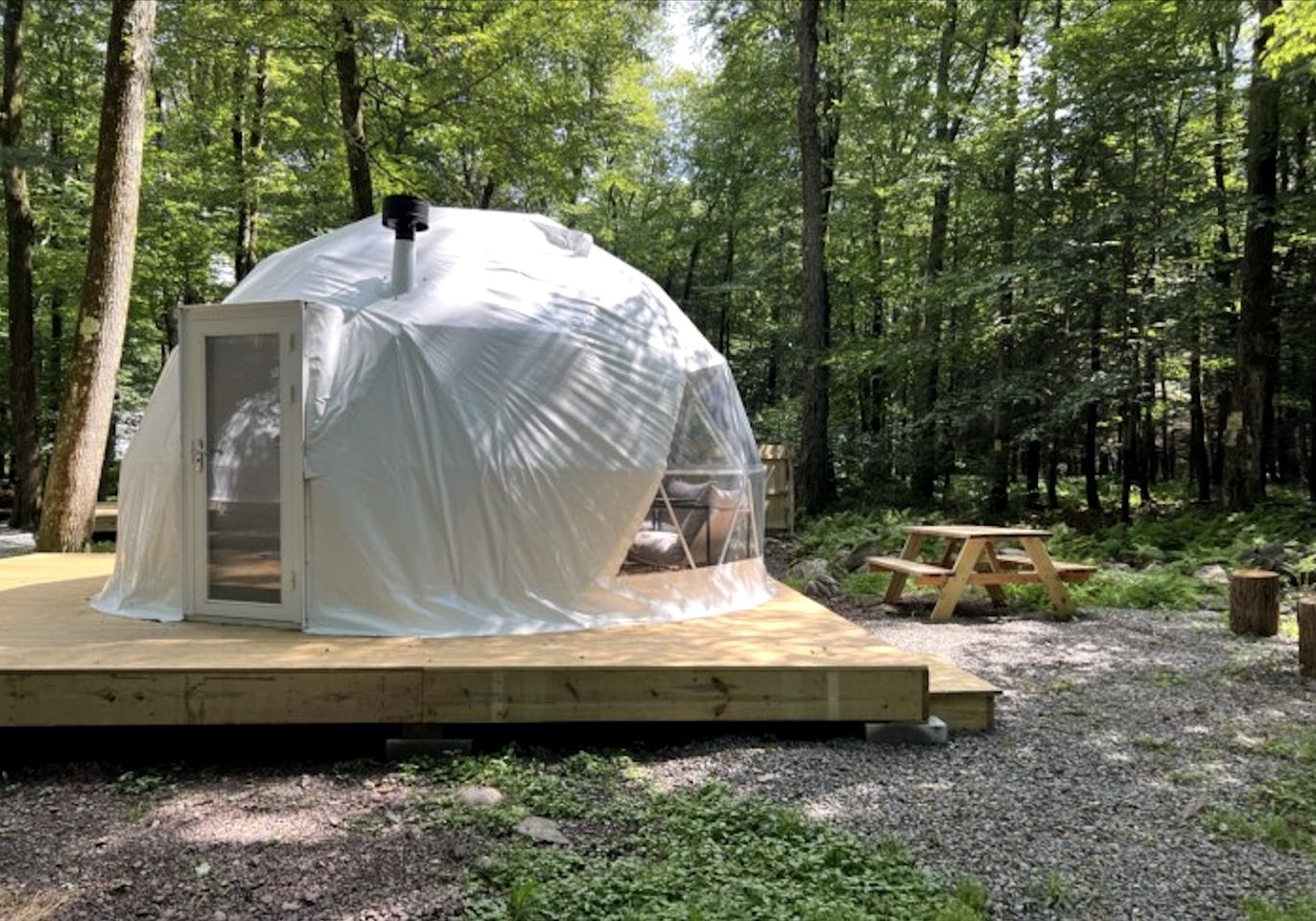 Cozy Dome for Two for a Romantic Glamping Escape near Greentown, Pennsylvania