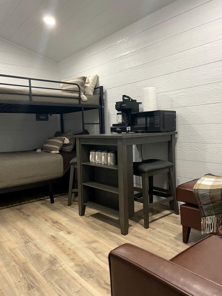 Modern Tiny Cabin on the Bank of the Satsop River near Montesano, Washington