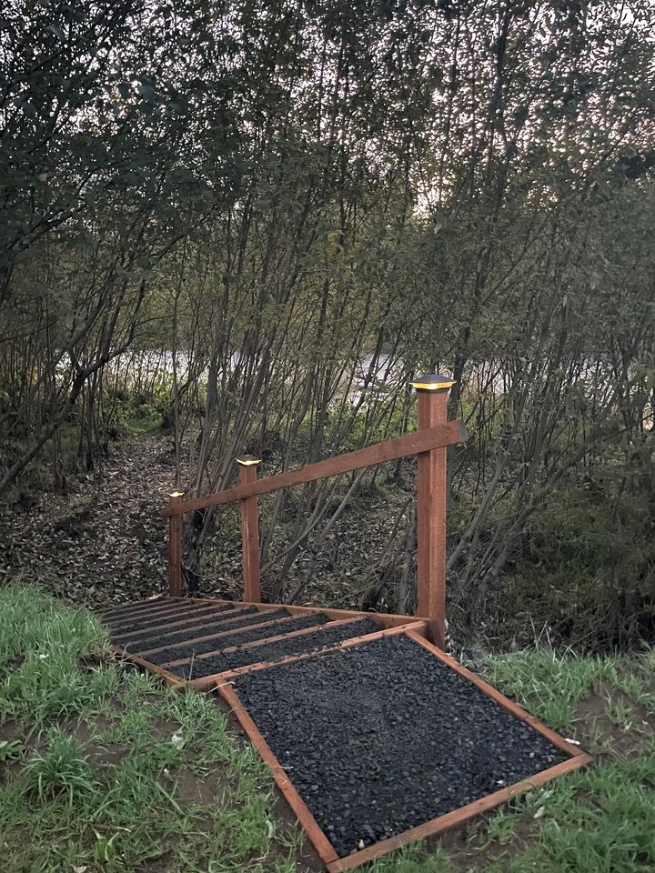Modern Tiny Cabin on the Bank of the Satsop River near Montesano, Washington