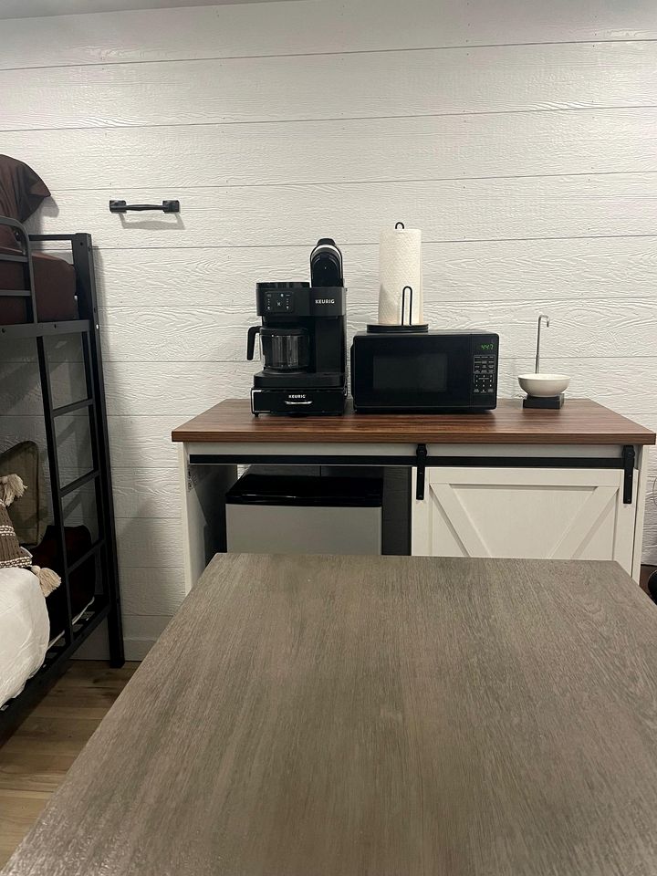 Modern Tiny Cabin on the Bank of the Satsop River near Montesano, Washington