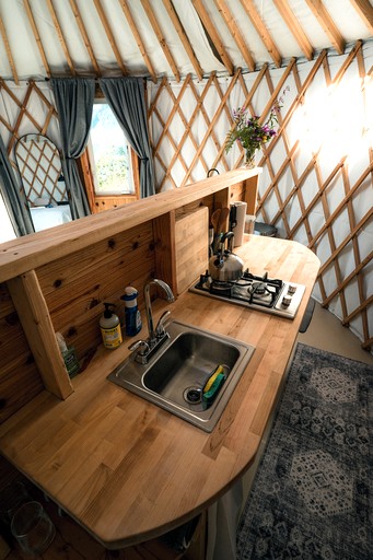 Yurts (United States of America, Seward, Alaska)