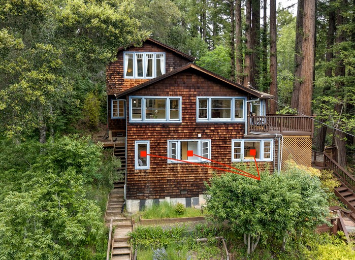 Gorgeous Garden-Level Guest Suite for a Comfortable Getaway Surrounded by Nature in Rio Nido, California