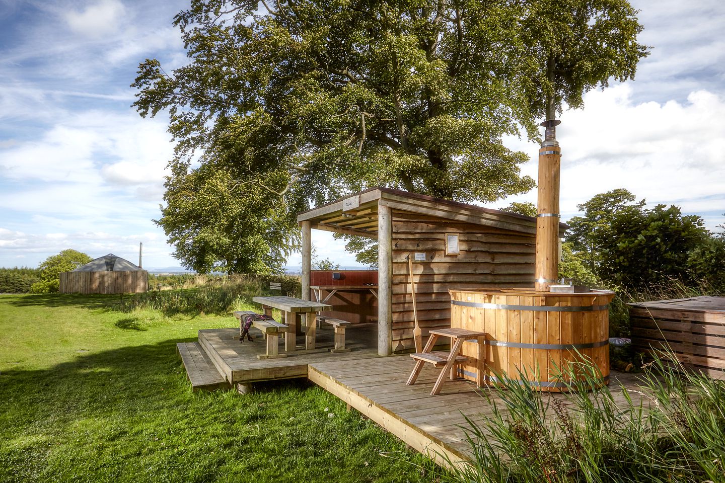 Stunning Yurts Nestled into Meadow near Masham, England