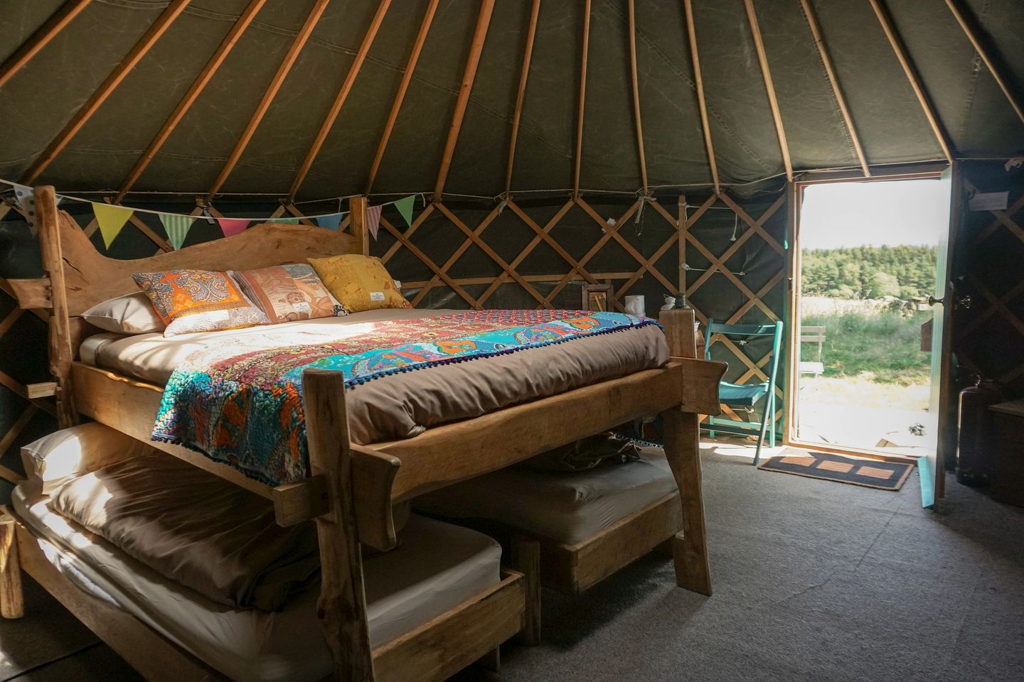 Stunning Yurts Nestled into Meadow near Masham, England