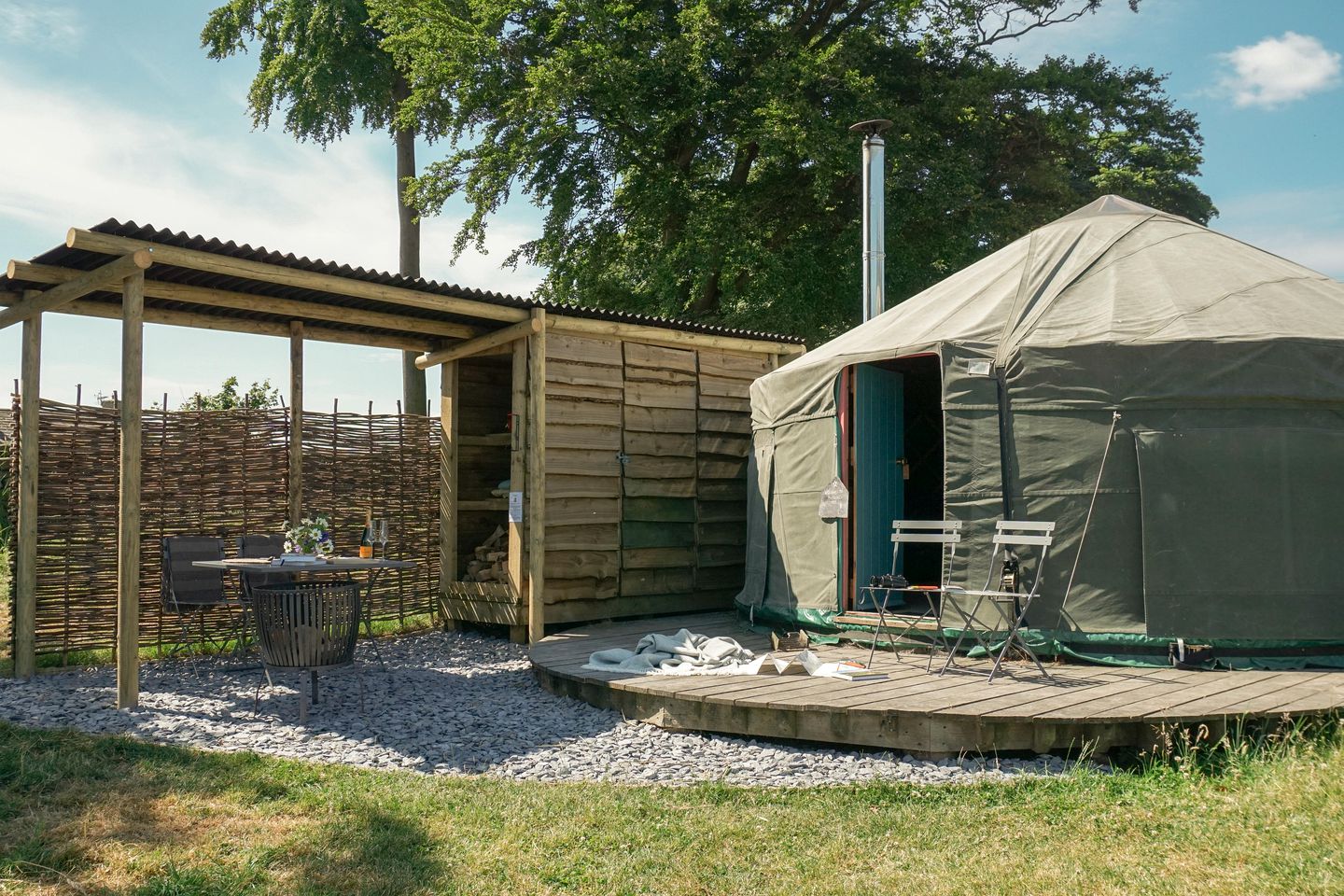 Stunning Yurts Nestled into Meadow near Masham, England