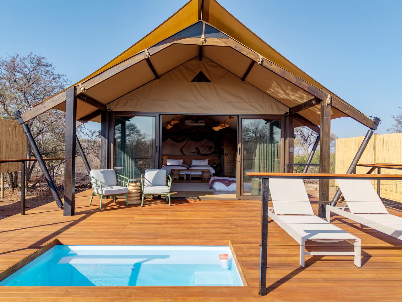 Incredible Tented Cabin with Guided Safaris for an Unforgettable Glamping Experience in Limpopo, South Africa