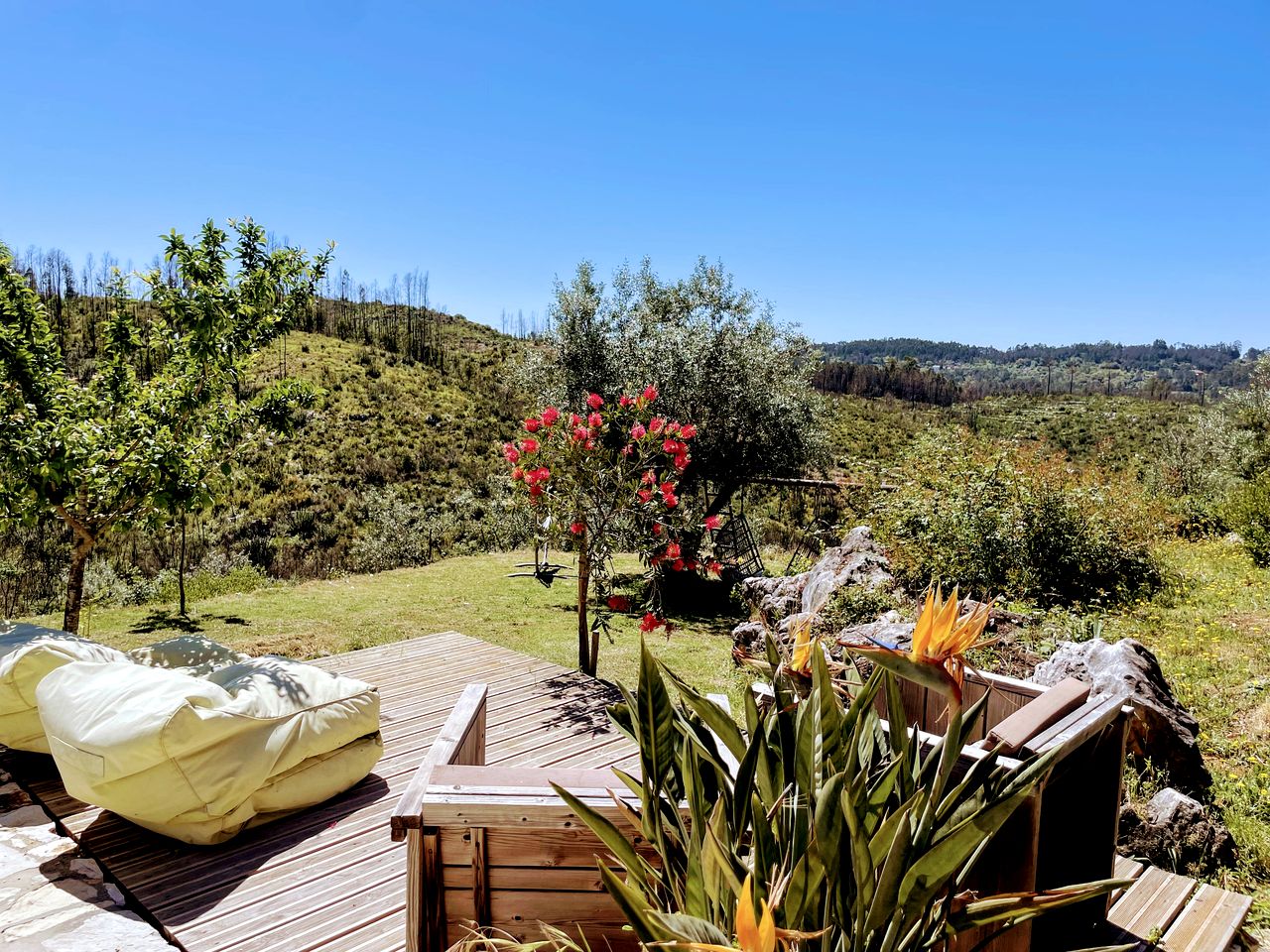 Incredible Spacious Safari Tent with Stunning Views for a Peaceful Glamping Experience near Almoster, Portugal