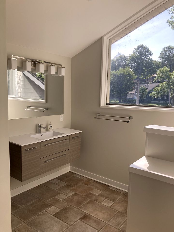 Modern Lakefront Loft with Private Deck at Eldean Shipyard near Macatawa, Michigan