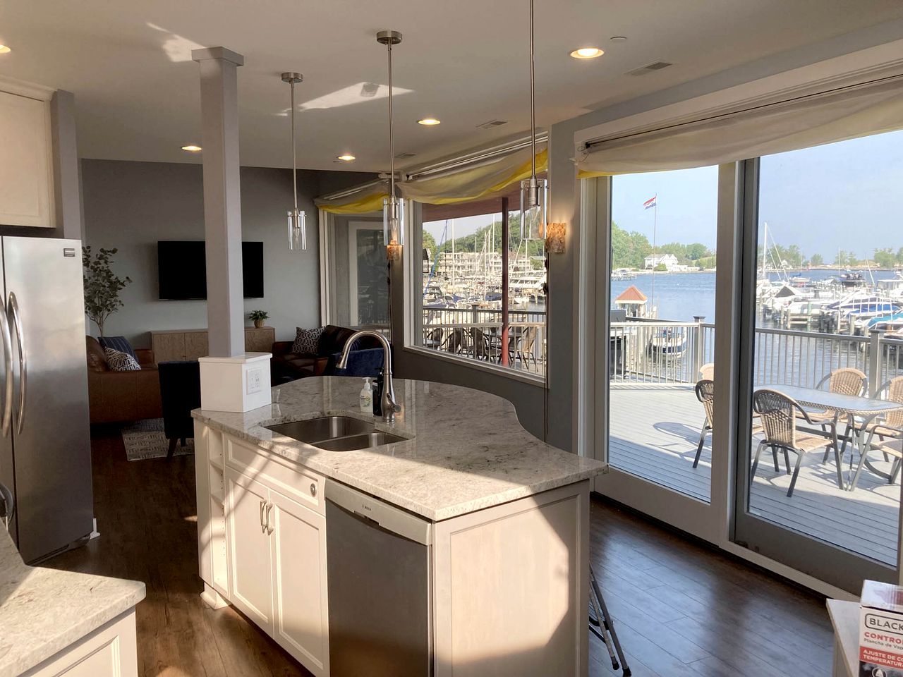 Modern Lakefront Loft with Private Deck at Eldean Shipyard near Macatawa, Michigan