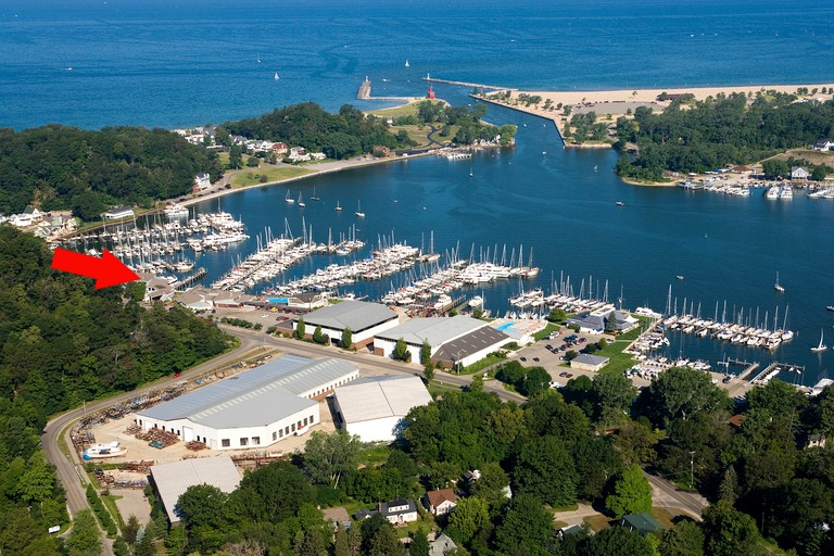 Stylish Lakefront Loft with Marina Views at Eldean Shipyard near Macatawa, Michigan