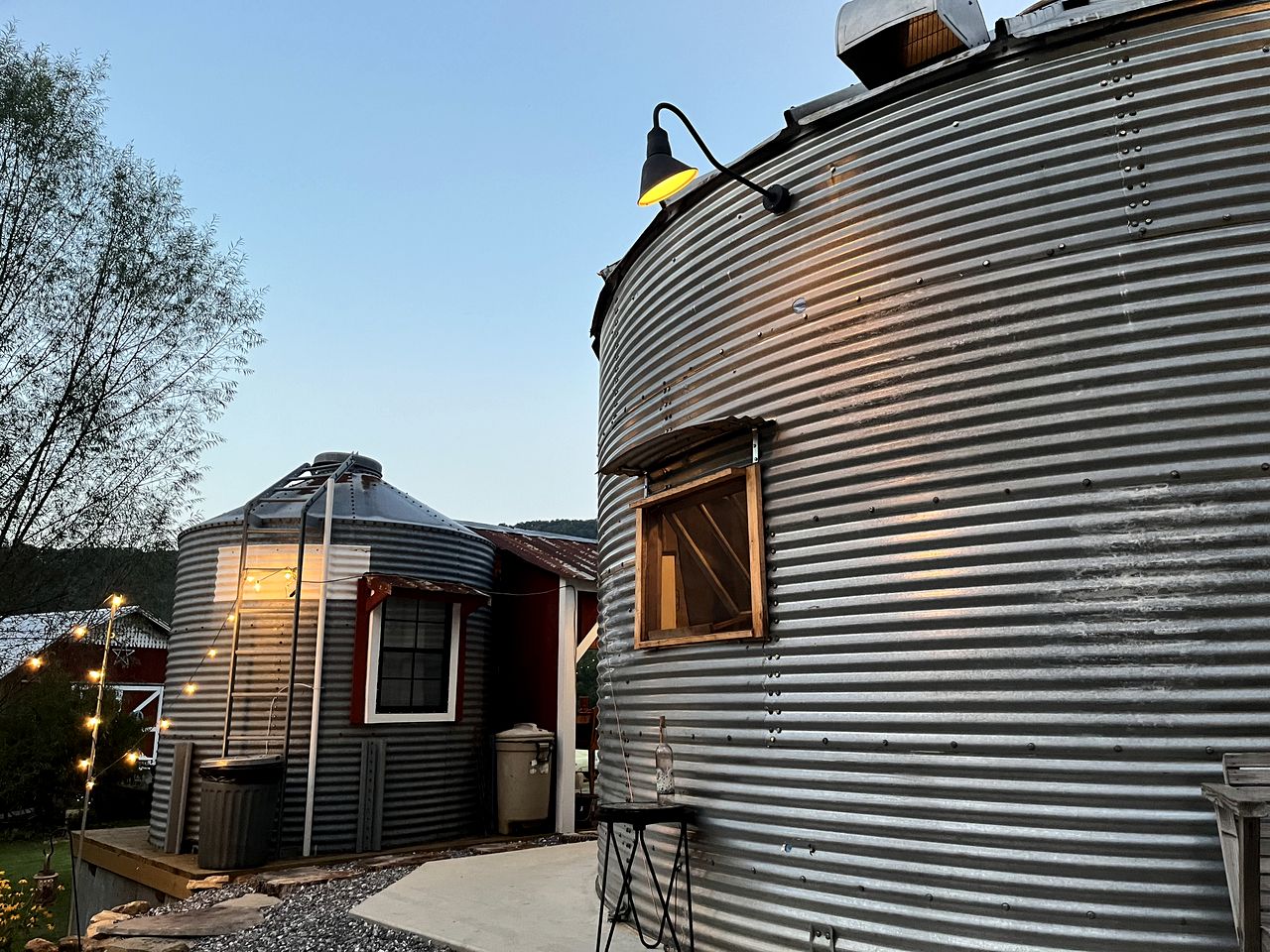 One-of-a-Kind Grain Bin Retreat with Scenic Outdoor Spaces in Cullowhee, North Carolina