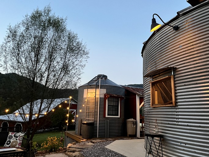 One-of-a-Kind Grain Bin Retreat with Scenic Outdoor Spaces in Cullowhee, North Carolina
