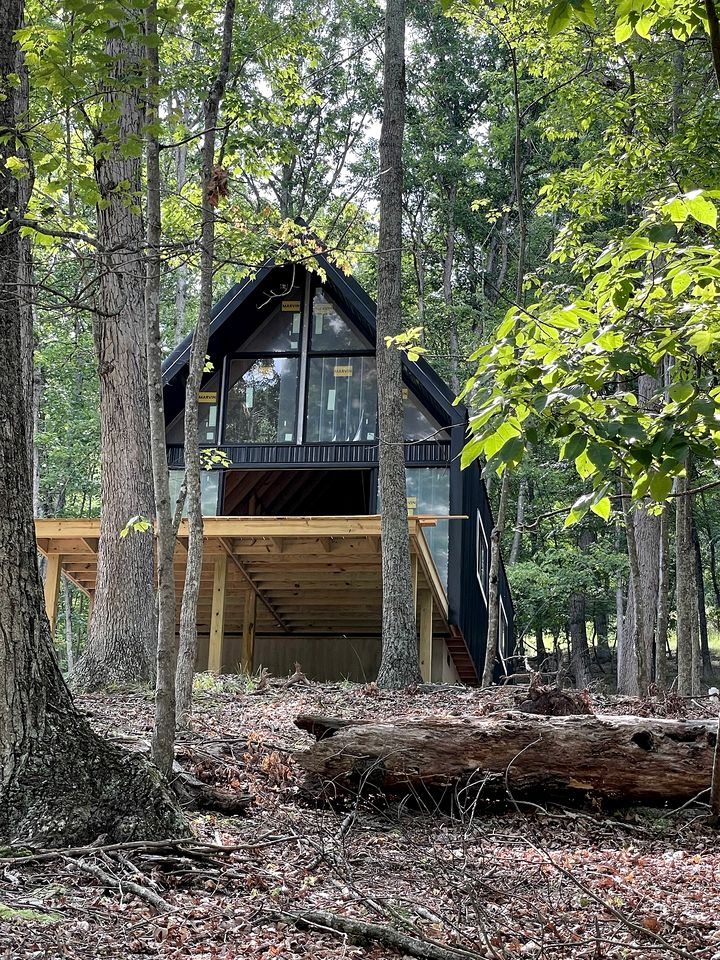 Gorgeous A-Frame Cabin Nestled in the Trees near Lost River, West Virginia