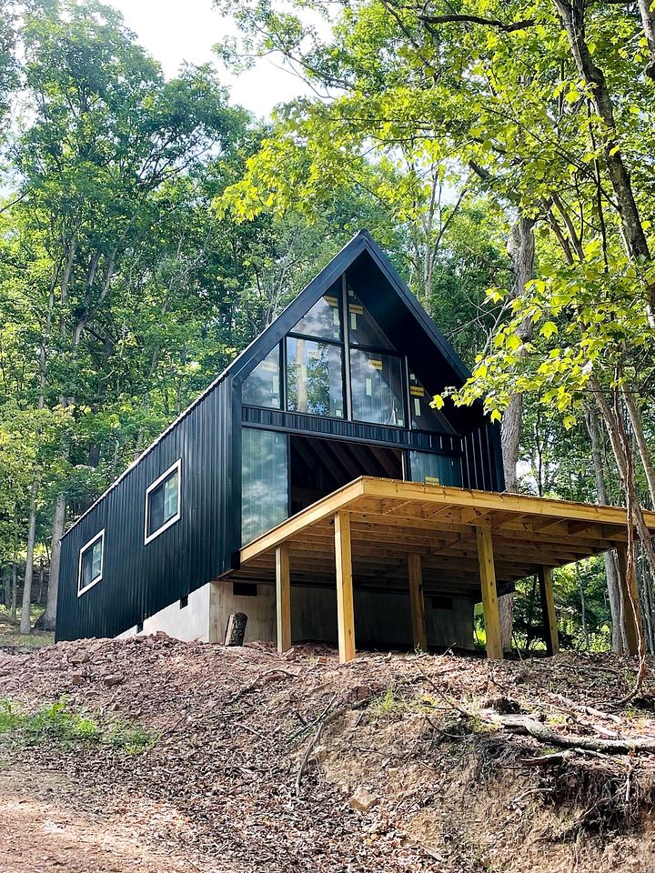 Gorgeous A-Frame Cabin Nestled in the Trees near Lost River, West Virginia