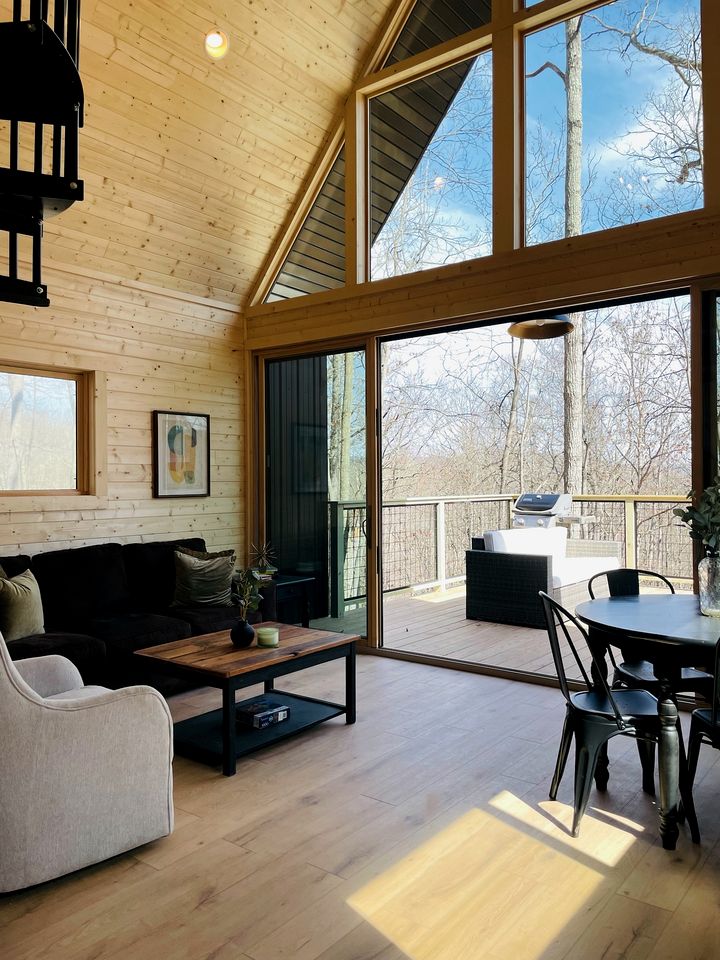 Gorgeous A-Frame Cabin Nestled in the Trees near Lost River, West Virginia