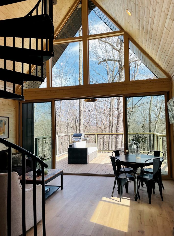 Gorgeous A-Frame Cabin Nestled in the Trees near Lost River, West Virginia