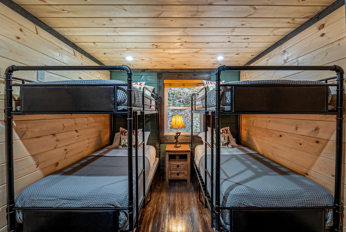 Smoky Mountain Cabin Retreat with Hot Tub, Game Room, Mini Golf & Creek Views in Pigeon Forge, Tennessee