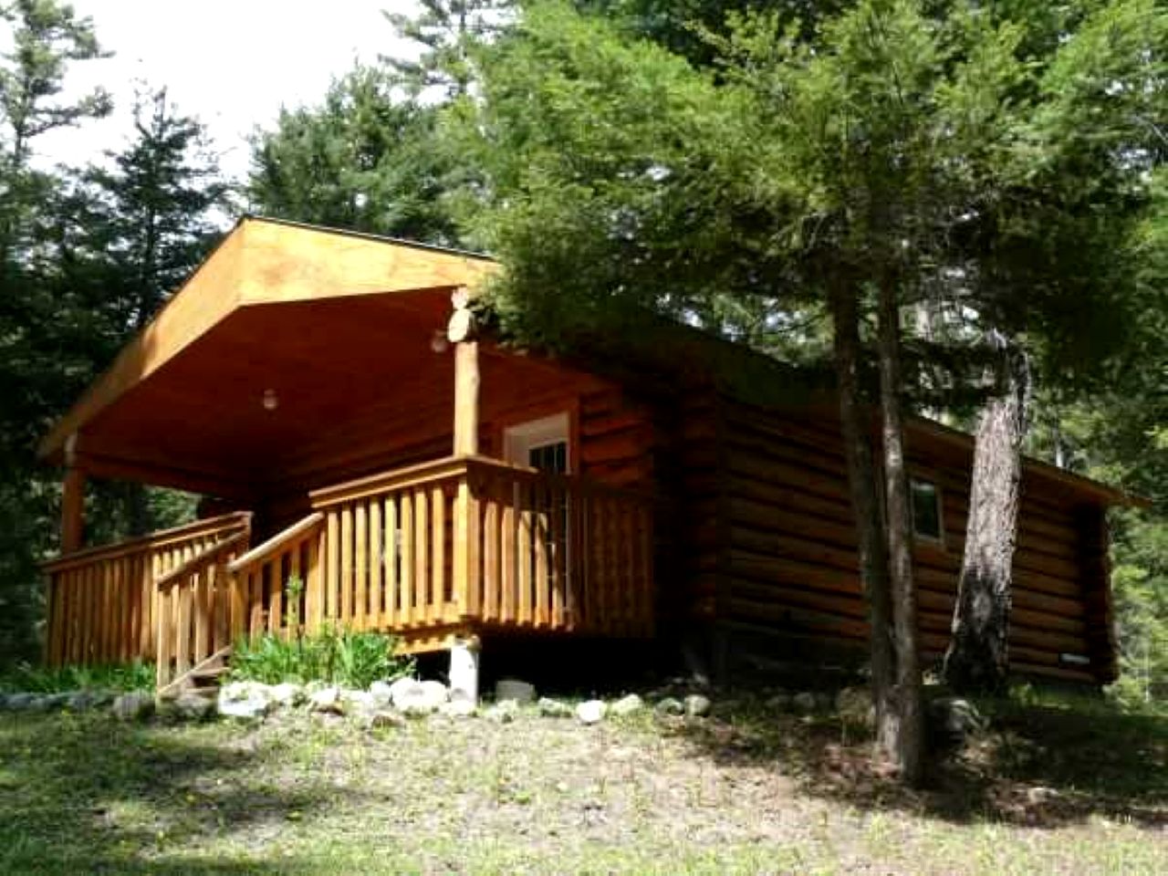 Cozy Log Cabin with Ranch Animal Encounters & Private Wilderness Trails near Gold Bridge, British Columbia