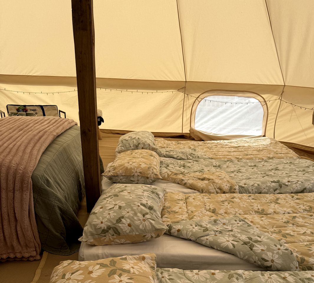 Family-Friendly Farm Glamping Experience with Camp Kitchen and Play Areas in Queensland, Australia