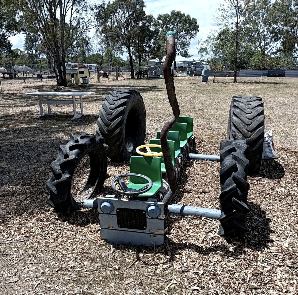 Family-Friendly Farm Glamping Experience with Camp Kitchen and Play Areas in Queensland, Australia