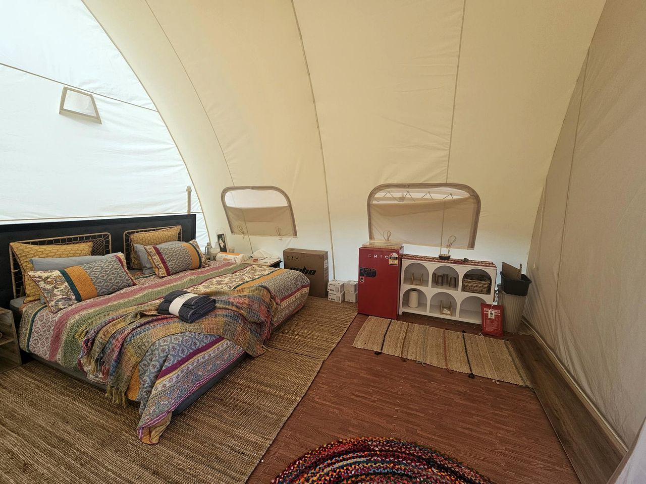 Boutique Glamping Escape with Fireplace & Alfresco Dining in Victoria, Australia