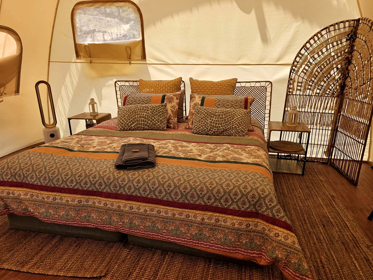 Boutique Glamping Escape with Fireplace & Alfresco Dining in Victoria, Australia