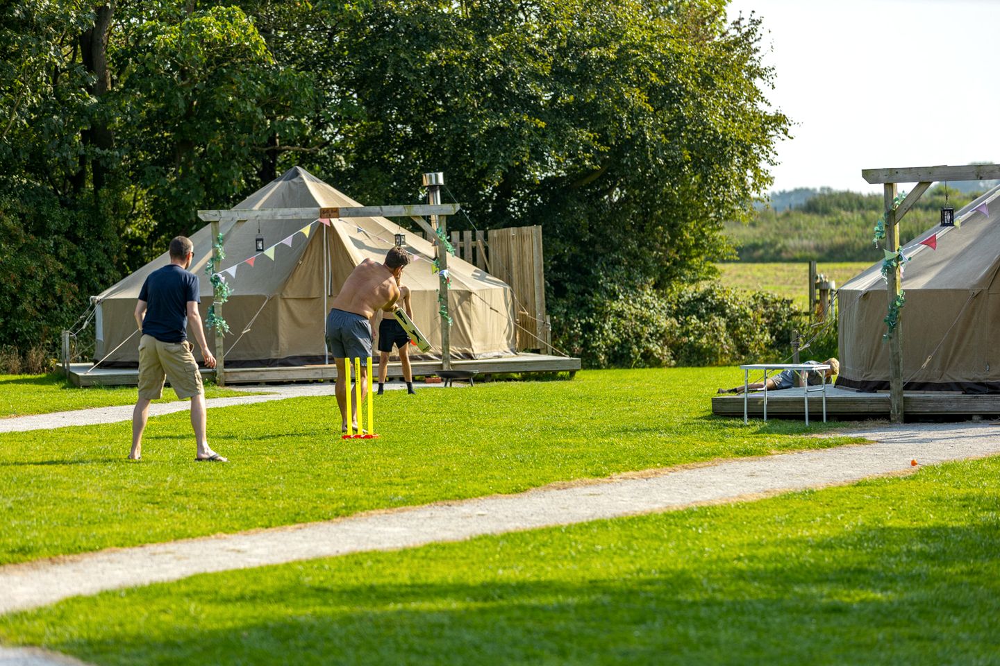 Bell Tent with Woodland Views & Wood-Fired Hot Tub in England, United Kingdom