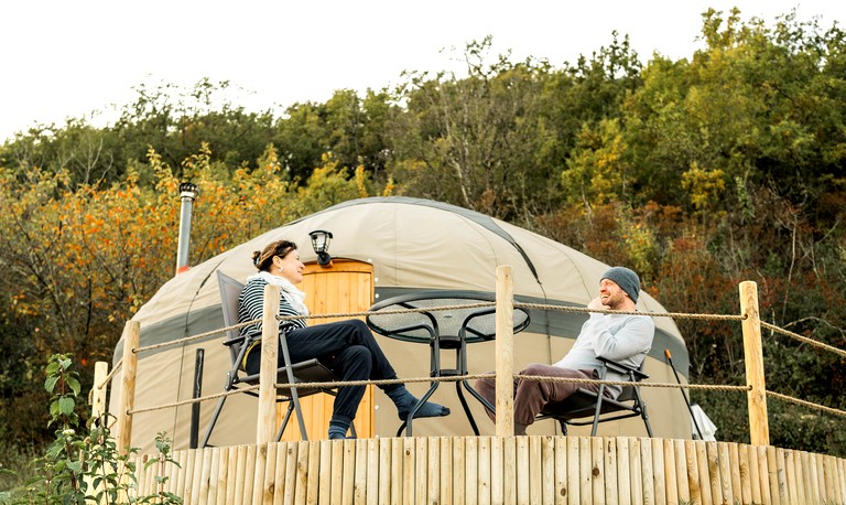 Yurts (France, Penne d'Agenais, Southern France)