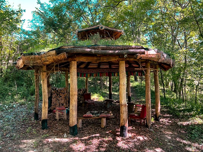 Yurts (France, Penne d'Agenais, Southern France)