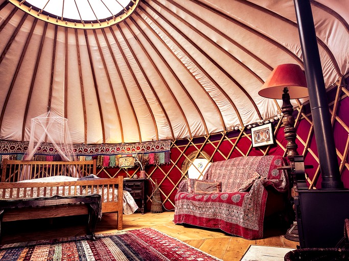 Yurts (France, Penne d'Agenais, Southern France)