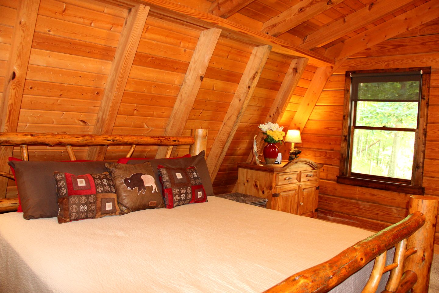 Rustic-Modern Log Cabin Getaway: Family-Friendly, Quiet Ranch, Wildlife at Your Door in Clyde, North Carolina