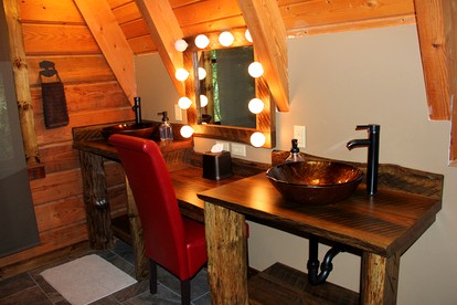 Rustic-Modern Log Cabin Getaway: Family-Friendly, Quiet Ranch, Wildlife at Your Door in Clyde, North Carolina photo 5