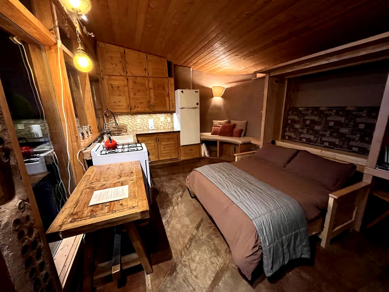 Secluded Sustainable Earthship Retreat with Off-Grid Living Near Tres Piedras, New Mexico