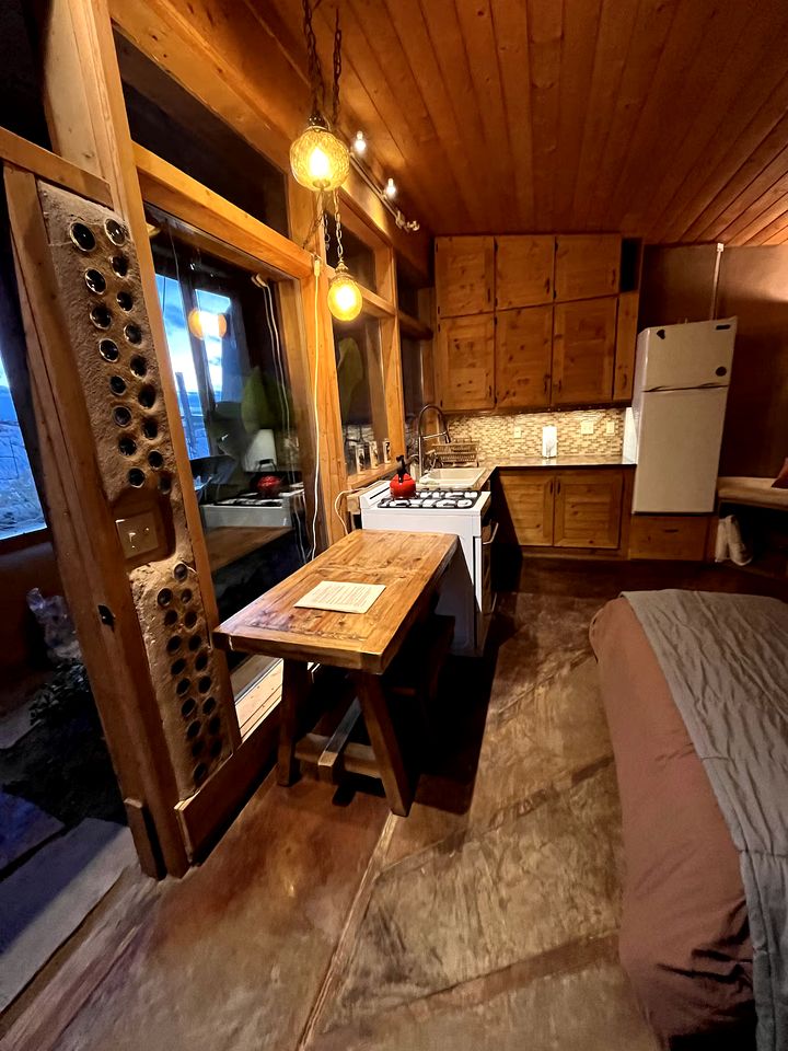 Secluded Sustainable Earthship Retreat with Off-Grid Living Near Tres Piedras, New Mexico