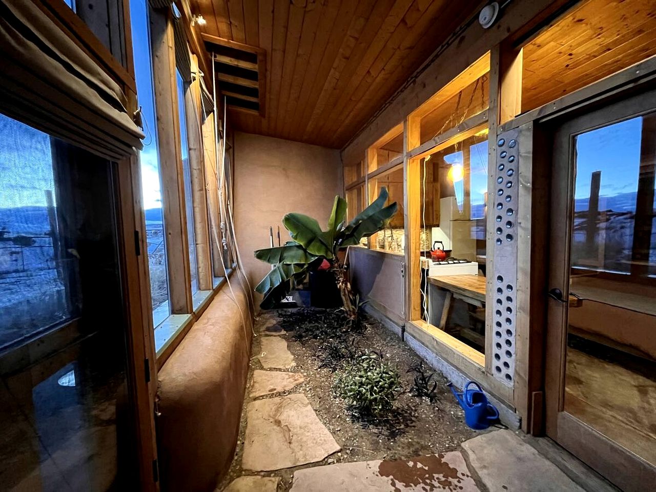 Secluded Sustainable Earthship Retreat with Off-Grid Living Near Tres Piedras, New Mexico