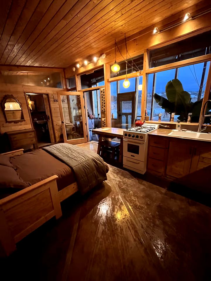 Secluded Sustainable Earthship Retreat with Off-Grid Living Near Tres Piedras, New Mexico