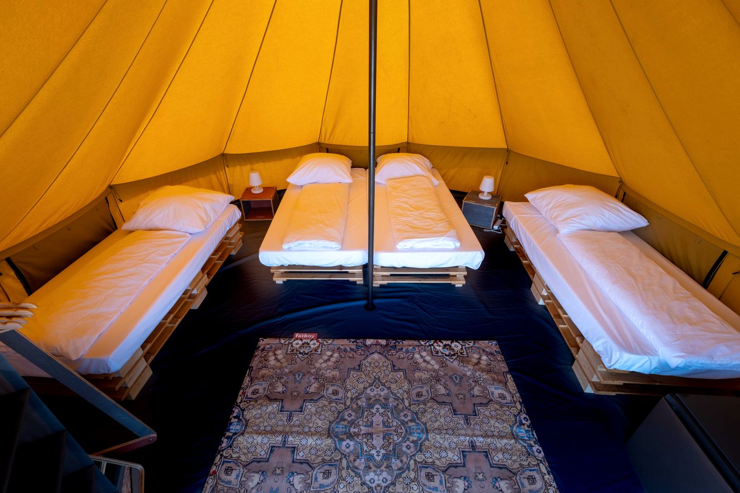 Romantic Glamping Retreat with Shaded Terrace & Sun Loungers in Faro District, Portugal