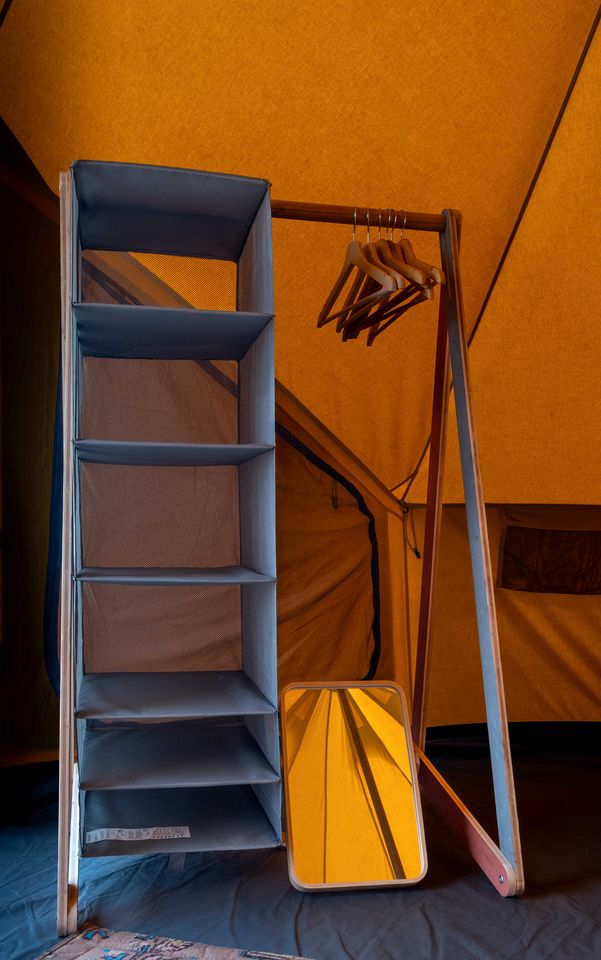 Romantic Glamping Retreat with Shaded Terrace & Sun Loungers in Faro District, Portugal