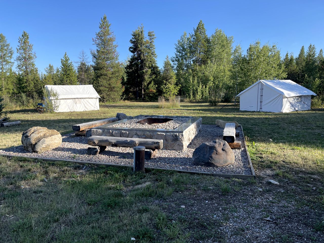 Secluded Off-Grid Cabin with Glacier Park Views and Wall Tents near Polebridge, Montana