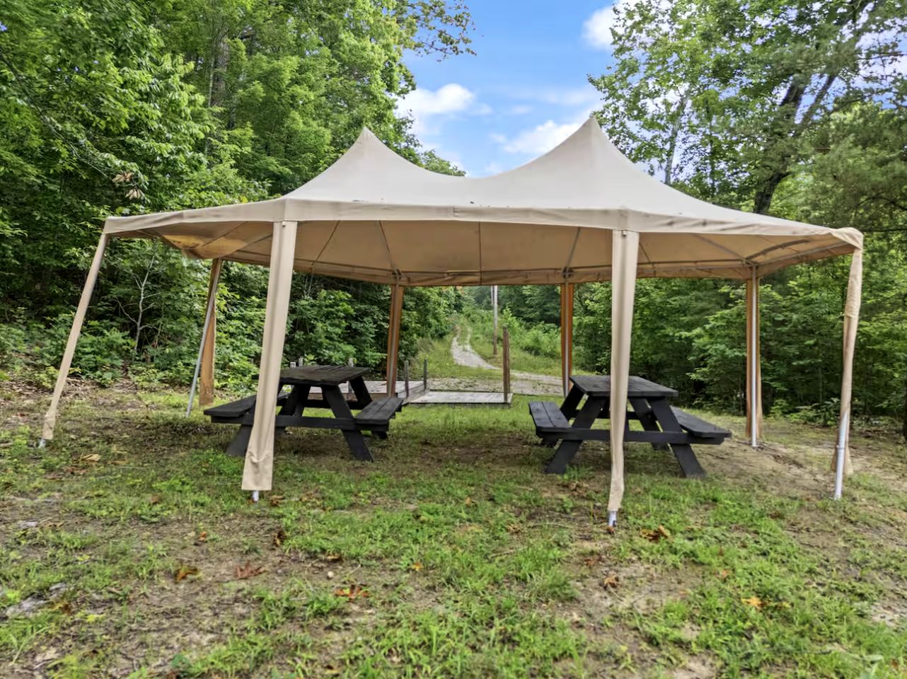 Nature-Forward Glamping Resort with Forest Paths and Meadow Hangouts in Stanton, Kentucky