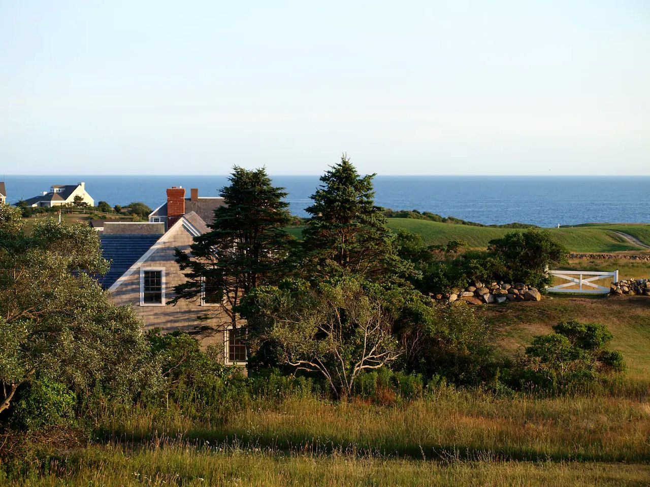 Peaceful Ocean-View Cottage on a Family Farm with Patio on Block Island, Rhode Island
