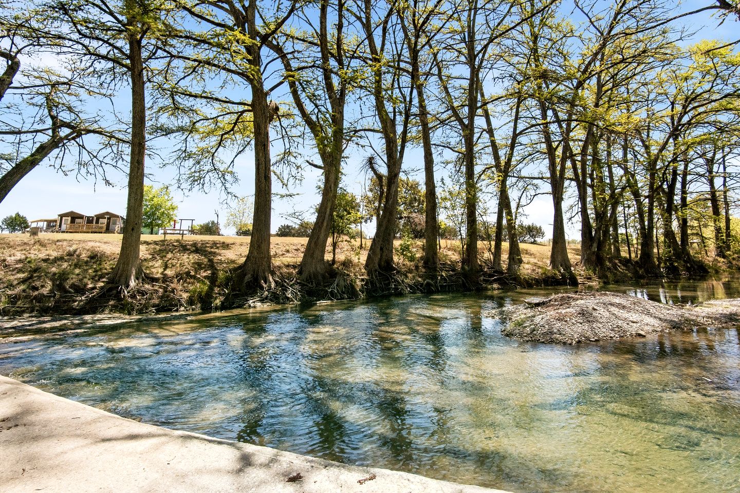 Charming Riverside Cabin Escape with Outdoor Relaxation Spaces in Medina, Texas