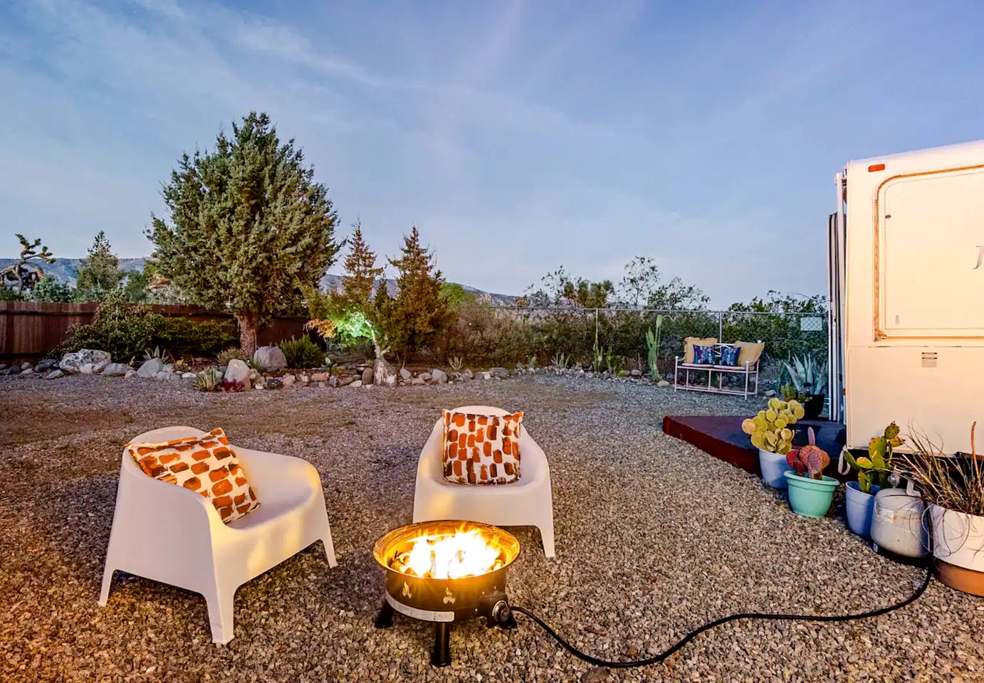 Cozy Desert Glamping Escape with Private Hot Tub & Fire Pit in Pinon Hills, California