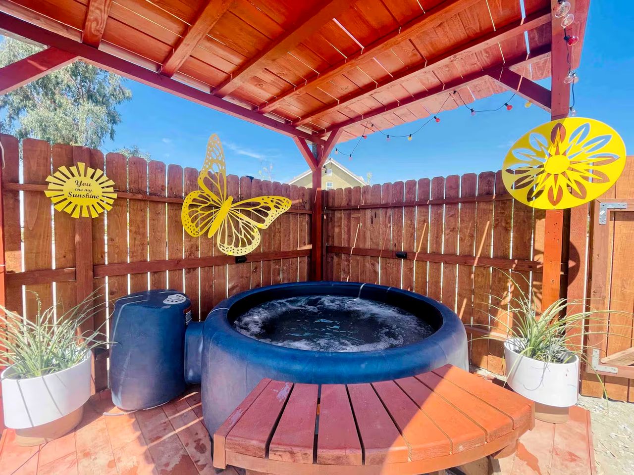 Cozy Desert Glamping Escape with Private Hot Tub & Fire Pit in Pinon Hills, California