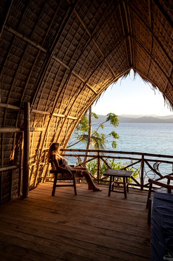 Huts (Philippines, Darocotan Island, Palawan)