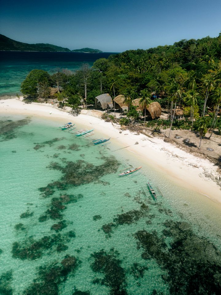 Serene Beachfront Eco Resort with Snorkeling Reef Access near El Nido, Palawan