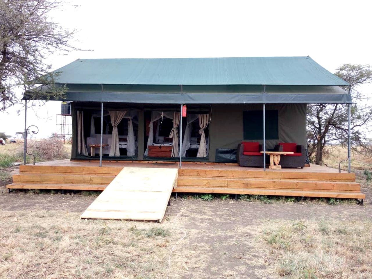 Comfortable Safari Tent with Private Park Access & Wildlife Encounters near Arusha, Tanzania