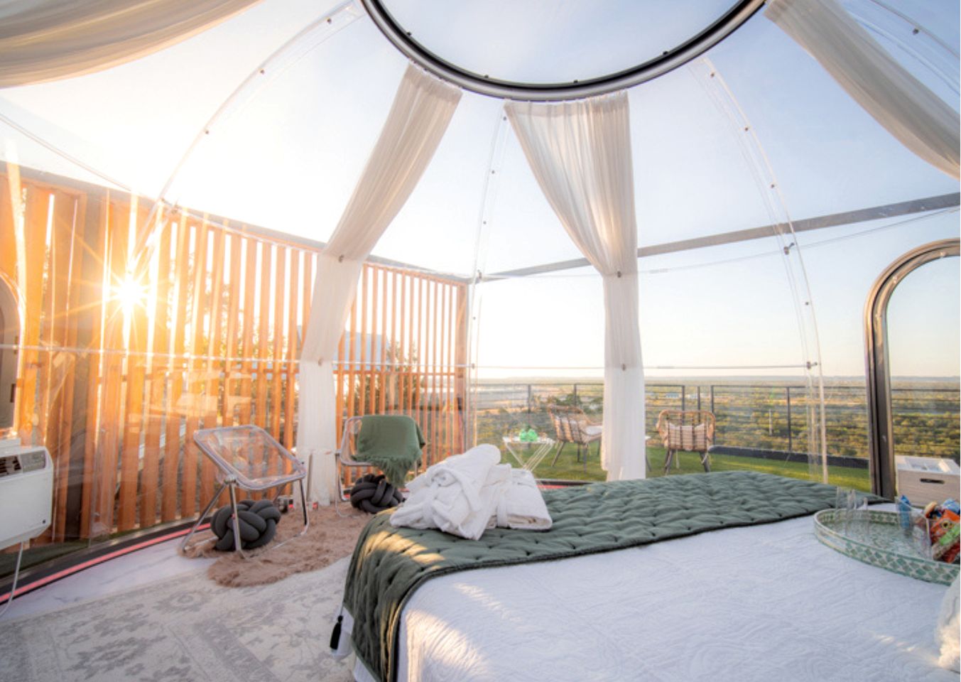 Modern Dome Escape with Private Decks & Open-Sky Relaxation in Cottonwood, Texas